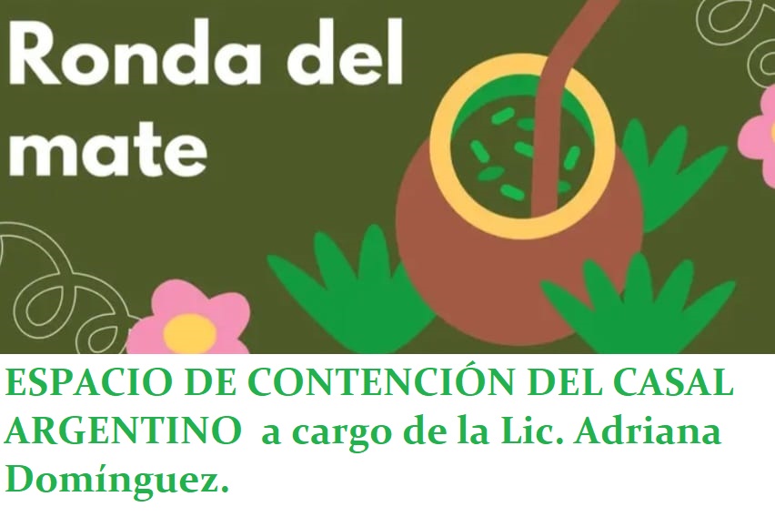ESPACIO DE CONTENCION PSICOLOGICA RETORNA LA RONDA DEL MATE