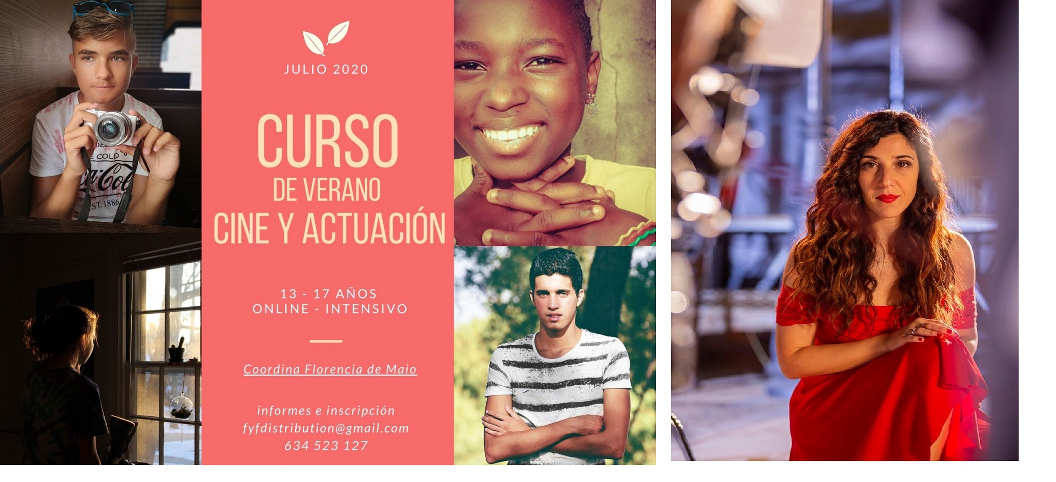 CURSO DE VERANO CINE Y ACTUACION ONLINE INTENSIVO