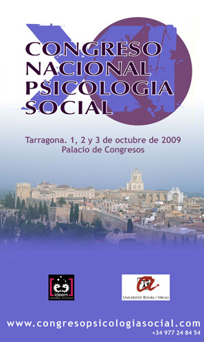 XI CONGRESO DE PSICOLOGIA SOCIAL DEL ESTADO ESPAOL